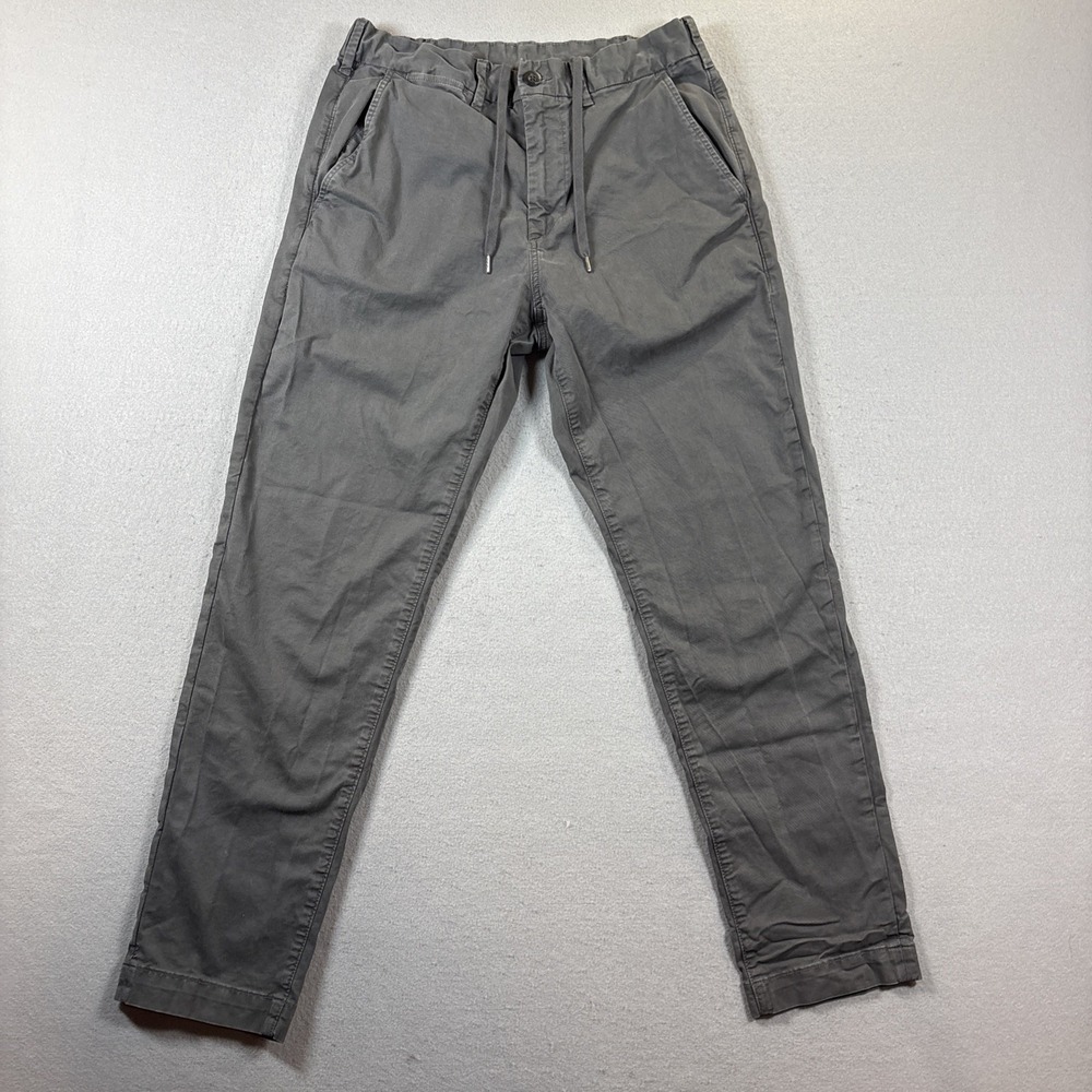 American Eagle Pants Mens 30 X 32 Charcoal Gray Athletic Straight Flex Chino